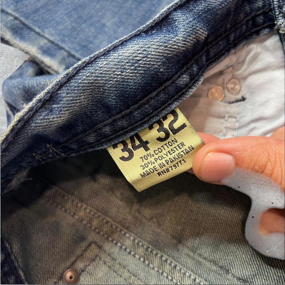Jordan Craig Mens Y2K Rock Grungee Denim‎ Pants Size 34x32 - Picture 3 of 6
